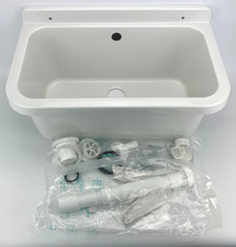 Ausgussbecken Kunststoff Waschtisch Waschschale Waschbecken 550x340x210mm weiß