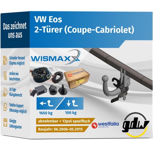 Anhängerkupplung für eos - für, vw