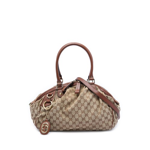 Gucci canvas sukey - gucci, satchel