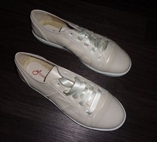 Leder Sneaker Halbschuhe Brautschuhe Hochzeit - Nina Fiarucci - Gr. 42 creme NEU