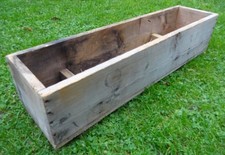 alte Kiste Holzkiste massiv Holz Natur Alt - Holz Warenkiste für Glas urig antik