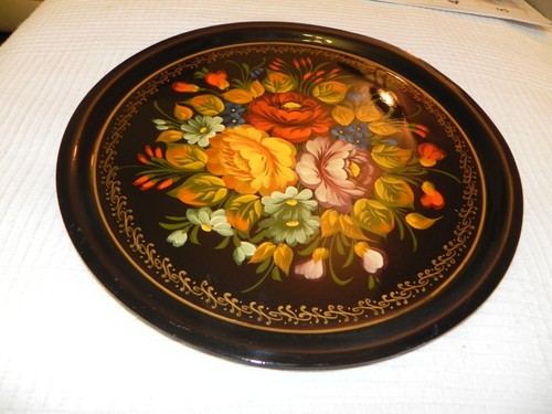 Tablett handbemalt folklore - tablett,