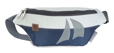 Bauchtasche Knoten Weiss Blau