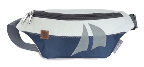 Bauchtasche knoten weiss blau - knoten,
