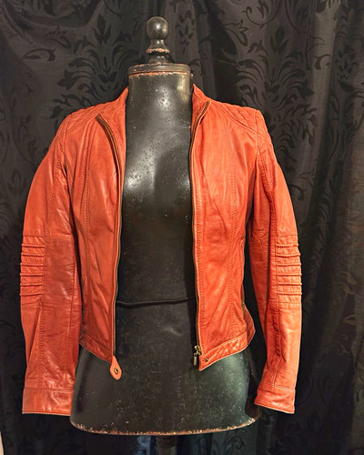 Esprit damen lederjacke - lederjacke, braun