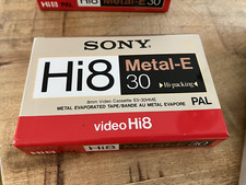 Sony Video Hi8 Videocassette E5-30HME metal evaporated tape