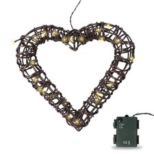 Batterie-Rattanherz aus