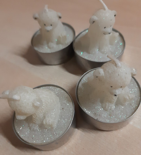 Teelichter eisbär - eisbär,