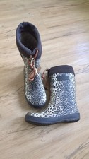 gefütterte Thermogummistiefel Bisgaard Leopard Gr 32 (33) neu  Schild SIL 21cm