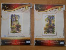 Stickvorlagen Stickbilder Kreuzstich Set Stickpackungen Blumen Zählvorlagen