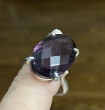 Amethyst facatierter 925