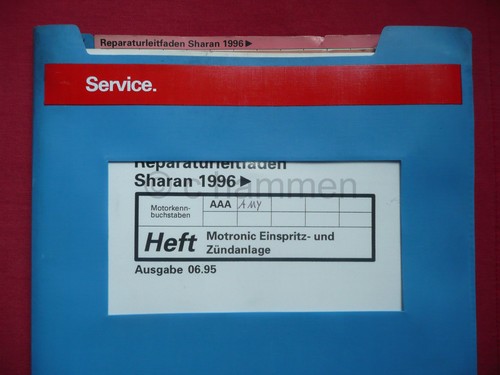 Reparaturleitfaden sharan i - reparaturleitfaden, vw