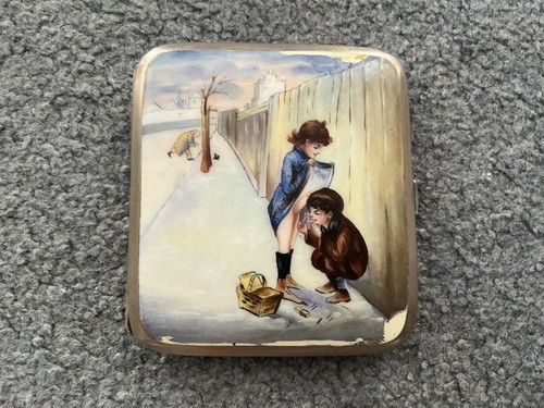 Erotik emaille etui alpacca - emaille,
