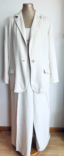 Damen weiß creme 3teile - damen,
