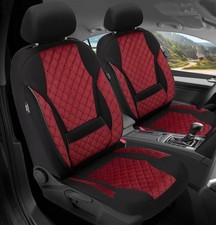 Schonbezüge Sitzbezüge für VW Caddy 3 Bj 2003-10 in Weinrot/Schwarz TK602