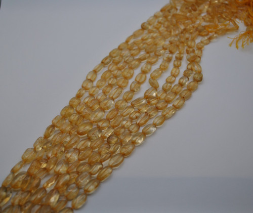 Citrin oval edelstein strang - citrin,