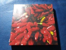 Foto Keilrahmen Bild, Chilli Schoten, 15 x 15 x 1,5 cm