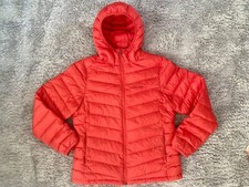 Daunenjacke Kapuzen Jacke Daunen Marmot Gr. L, 40 42 44 rot leicht warm NP 249,-