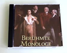 Hörbuch  CD  Berühmte Monologe  -  von Faust bis Hamlet  -  Neuwertiger Zustand