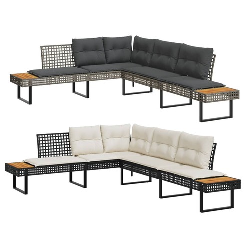 Gartensofa form mit - l-form,