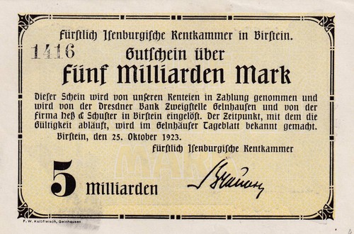 Birstein rentkammer 5 - -,