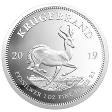 Silbermünze Südafrika Krügerrand 2019 - im Etui - 1 Oz PP