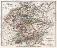 Deutschland Original Stahlstich Landkarte Radefeld 1850