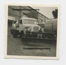 Z2710 Foto 60er Jahre  Magirus - Deutz LKW Baumaschine Schneepflug Sonderbau