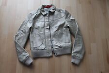 Puma Collegejacke Echtleder -  (goldfarben) Gr. 34 / Damen