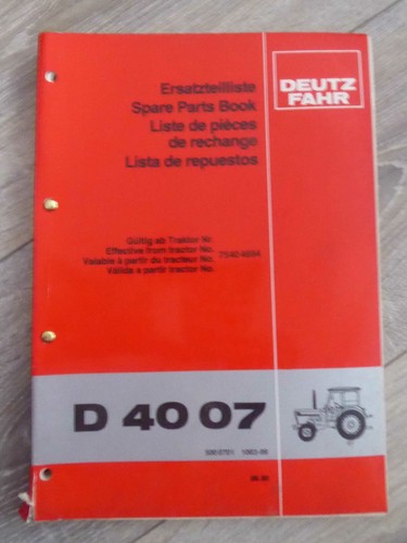 Deutz fahr schlepper d4007 - fahr,