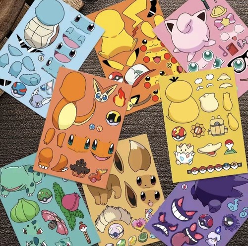 Pokemon sticker puzzle - puzzle, set