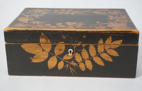 Antike fernware holz - fernware, schatulle