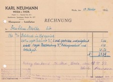WEIDA, Rechnung 1952, Karl