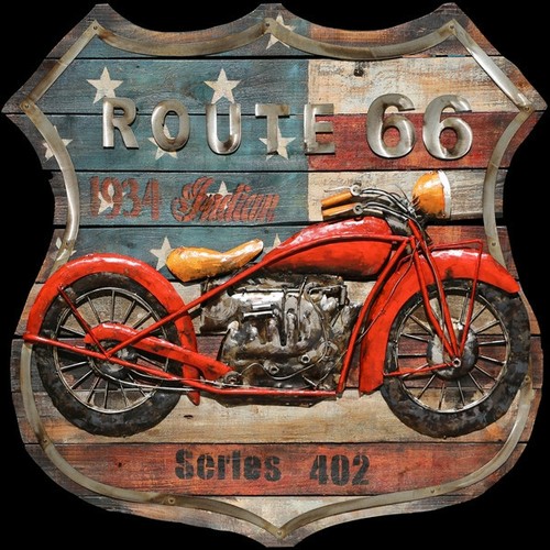 Wandkunst motorrad - 3d,