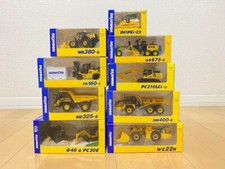 KOMATSU Minicar Miniatur Maßstab Druckgussmodell 9-teiliges Set WX22H PC210LC...