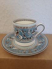 Wedgwood Florentine Turquoise - Espresso Tasse Untertasse (Auslaufmodell ??)