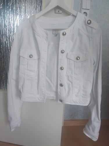 Jacke jeansjacke weiß - jacke, gr.