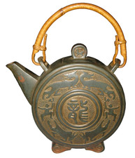 Yixing Teekanne "Bambus" Teekanne Ton, chinesische Teezermonie, Yixing Ton Kanne