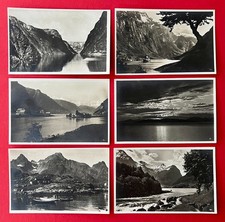 6 x Foto AK Norwegen um 1936