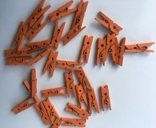 Kleine Holzklammern Holz Klammern zum Dekorieren im Boot Schiff Blau Weiß Deko 