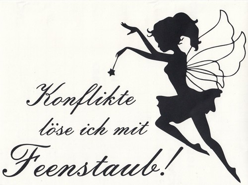 Wandtattoo feenstaub fee - wandtattoo,