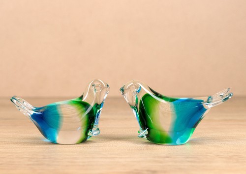 Murano glasfiguren vögel - 2,