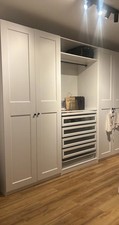 Pax Schrank Weiß mit Zwei