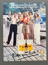 Bitte ein Bit Bitburger Pils Erfindung Hosenträger 1977 Vintage Werbung Reklame