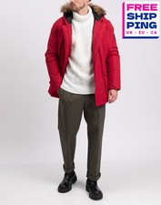 UVP 560€ ROBERTO CAVALLI Parka Jacke Gr. 3XL innen gesteppt Waschbärfell Logo 