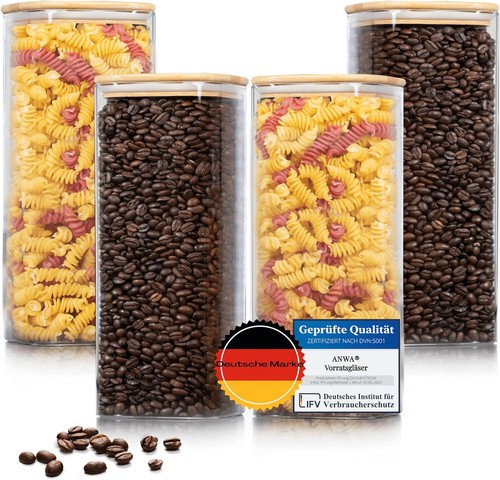 Vorratsgläser eckig mit