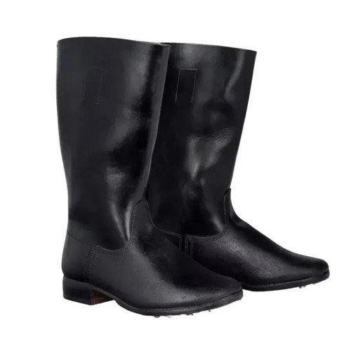 Schwarze hohe marschstiefel - schwarze,