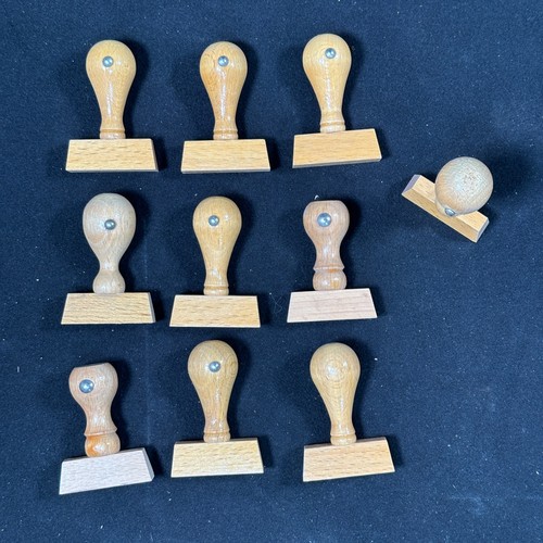 10x holzstempel set - holzstempel, holz