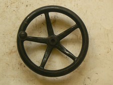 Maschinenhandrad,Handrad,Speichenhandrad,Holzgriff,Kurbel,alt,gebraucht