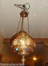 Orientalische Hängelampe Lampe 1001 Nacht Mystik Messing 67 cm x 68 cm Indien